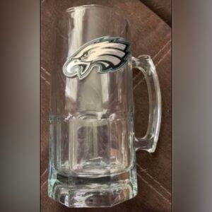 Philadelphia Eagles Logo Glass Beer Mug